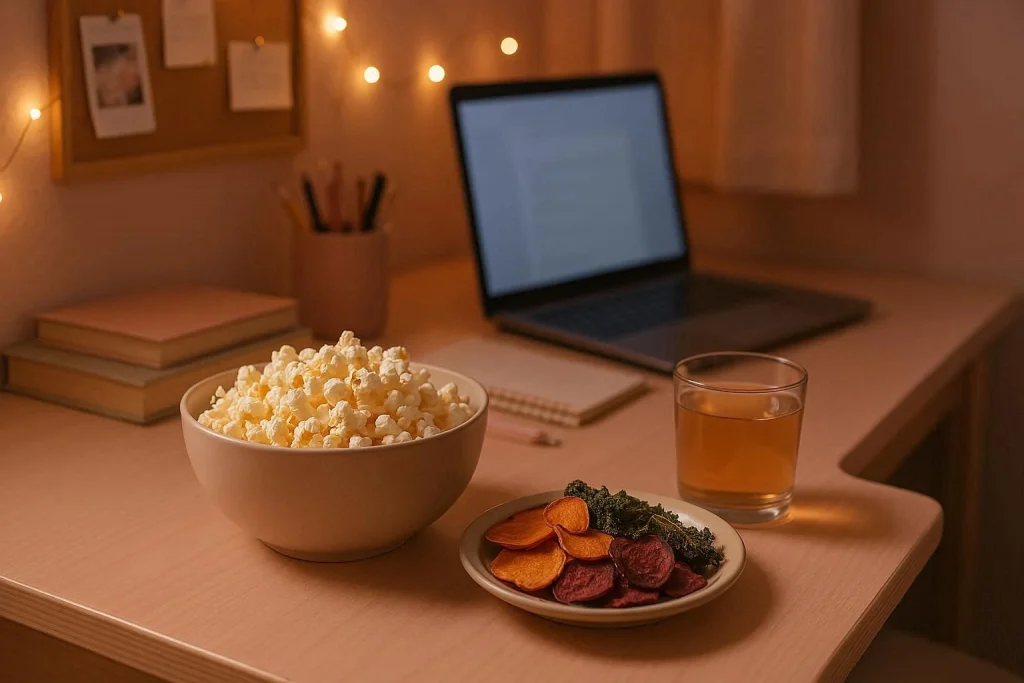 Swap Potato Chips for Air-Popped Popcorn or Veggie Chips