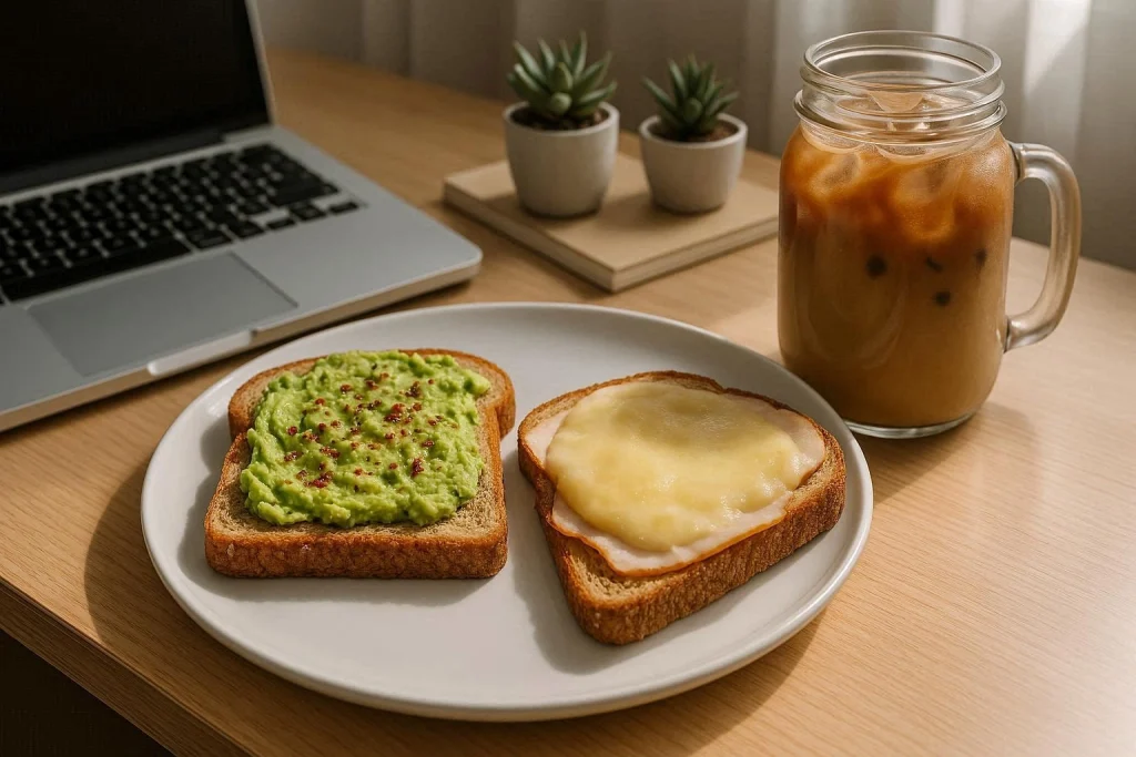 Microwave Pizza for Whole Grain Toast with Avocado or Turkey